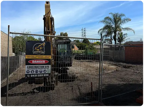 Site cut Glen Waverly 